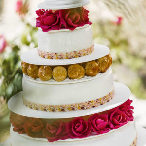 pièce montée, wedding cake pour mariage de Camprini, pâtissier à Cannes et Valbonne